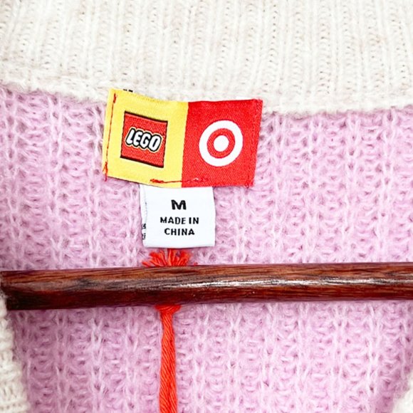 NEW LEGO x Target Colorblock Wool Blend Sweater M Longline Colorful Limited Rare - Picture 8 of 16